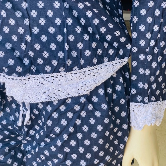 Charter Club Lace Trim Notch Collar Pajama Set - Picture 8 of 9